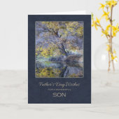 息子のための父の日 カード (黄色い花)