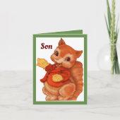 息子のクリスマス カード (正面)