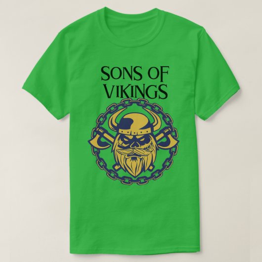 息子のバイキング Tシャツ (デザイン正面)