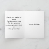 息子のバースデー・カード カード (内部)