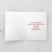 息子のメリークリスマス シーズンカード (内部)