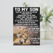 息子のライオンのライオン サンキューカード (スタンド正面)