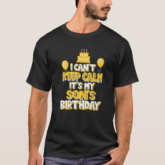 息子の保誕生日のお祝い Tシャツ (正面)