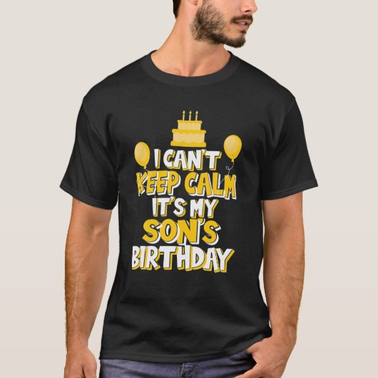 息子の保誕生日のお祝い Tシャツ (正面)