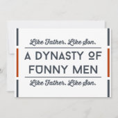 息子の先祖は彼の代わりになる サンキューカード (正面)