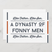 息子の先祖は彼の代わりになる サンキューカード (正面/裏面)