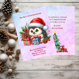 息子の初めてのクリスマス シーズンカード