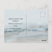 息子の卒業パーティーおめでとう ポストカード (裏面)