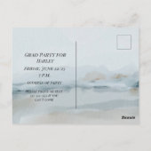 息子の卒業パーティー おめでとう ポストカード (裏面)