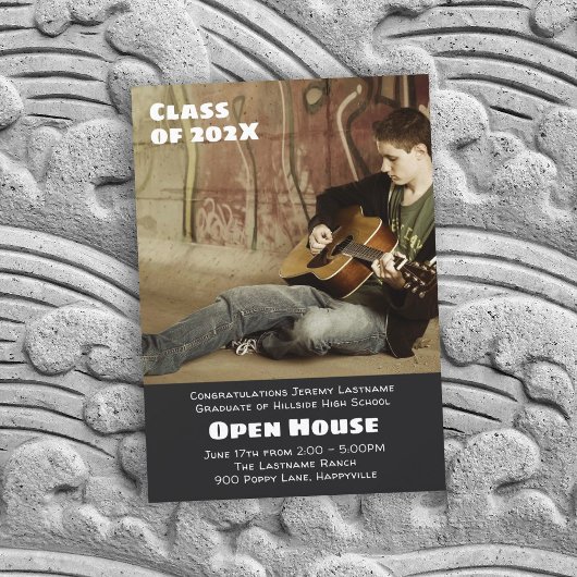 息子の卒業写真のお知らせ オープンハウス 招待状