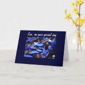 息子の卒業祝い カード (黄色い花)