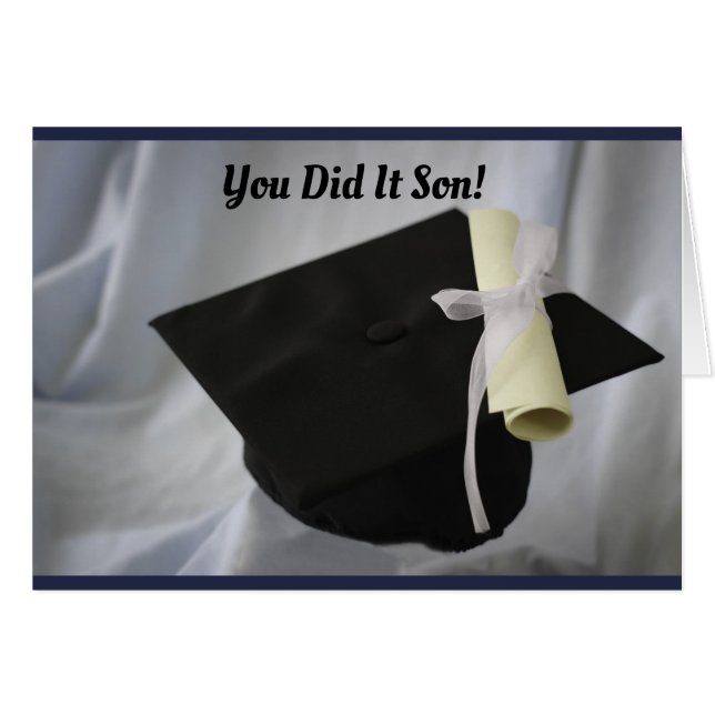 息子の卒業 (正面横)