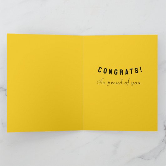 息子の卒業 カード (内部)