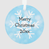 息子の名前をこのベビーシャーククリスマスに追加 オーナメント (裏面)