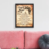 息子の恋人 | To My Amazing Son Remember I Love You キャンバスプリント (インサイチュ (リビング))