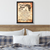 息子の恋人 | To My Amazing Son Remember I Love You キャンバスプリント (インサイチュ (寝室))