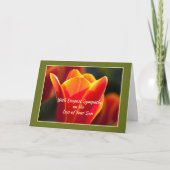 息子の悔やみや弔慰、宗教、キリストの光の喪失 カード (正面)