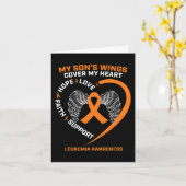 息子の愛する記憶 白血病を偲んで カード (黄色い花)