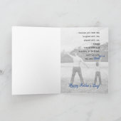 息子の感傷的な父の日からのパパ カード (内部)