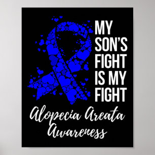 息子の戦いは私の戦いAlopecia Areata認識度 ポスター