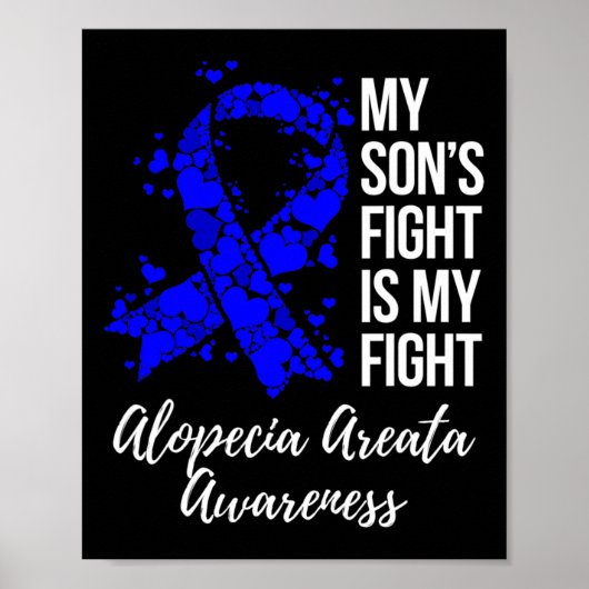息子の戦いは私の戦いAlopecia Areata認識度 ポスター (正面)