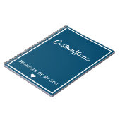 息子の日記の思い出 ノートブック (左側)