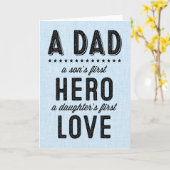 息子の最初英雄、娘の最初愛カード カード (黄色い花)