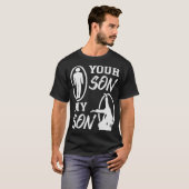 息子の柔術スポーツのチャンピオンファイター Tシャツ (正面フル)