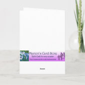 息子の死 – 最も深い悔やみや弔慰 カード (裏面)