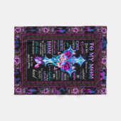 息子の母の毛布に母の毛布 フリースブランケット (正面(横))