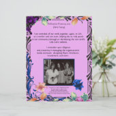 息子の母への献身パーソナライズされた紙 (スタンド正面)