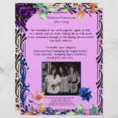 息子の母への献身パーソナライズされた紙 (正面/裏面)