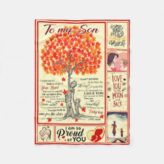 息子の毛布に フリースブランケット