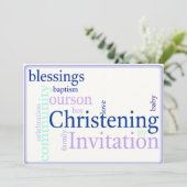 息子の洗礼/ baptism 招待状 (スタンド正面)