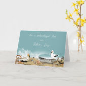 息子の父の日のグリーティングカード カード (黄色い花)