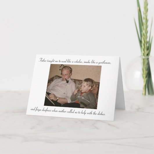 息子の父の日カードのような父のように、 カード (正面)