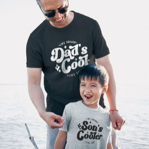 息子の父クールの日おもしろい(パパの日に一致クール) Tシャツ