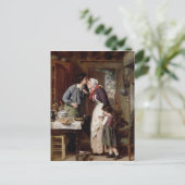 息子の献身1868年(キャンバス上の油) ポストカード (スタンド正面)