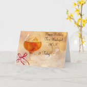 息子の第21バースデー・カード カード (黄色い花)