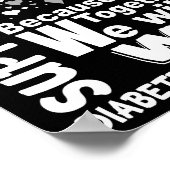 息子の糖尿病をサポートする認識度月 ポスター (角)