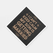 息子の結婚 独身最後の夜 披露宴 スタンダードランチョンナプキン (角)