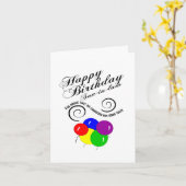 息子の義理の息子の誕生日 カード (黄色い花)
