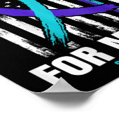 息子の自死の認識度フラグCkプリントGのメモリ ポスター (角)