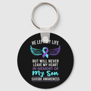 息子の自殺による認識度予防 キーホルダー