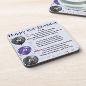 息子の詩の第18誕生日 コースター (左側)