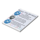 息子の詩 – 30歳の誕生日デザイン ノートパッド (回転)