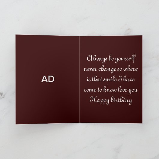 息子の誕生日カード カード (内部)