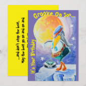 息子の誕生日グリーティングカードフラットサンキューカード サンキューカード (正面/裏面)