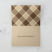 息子の誕生日ゴールデンレトリーバー カード (内部)