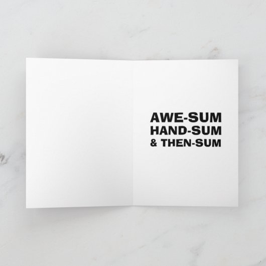 息子の誕生日 カード (内部)